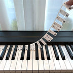 Removable Silicone Piano Keyboard Note Labels for 88-Key Instruments