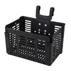 Removable Vented ABS Front Bicycle Cargo Basket with Handlebar Mount