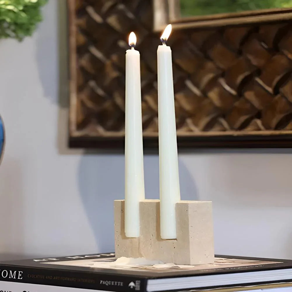 Renfesa Travertine CandleHolder