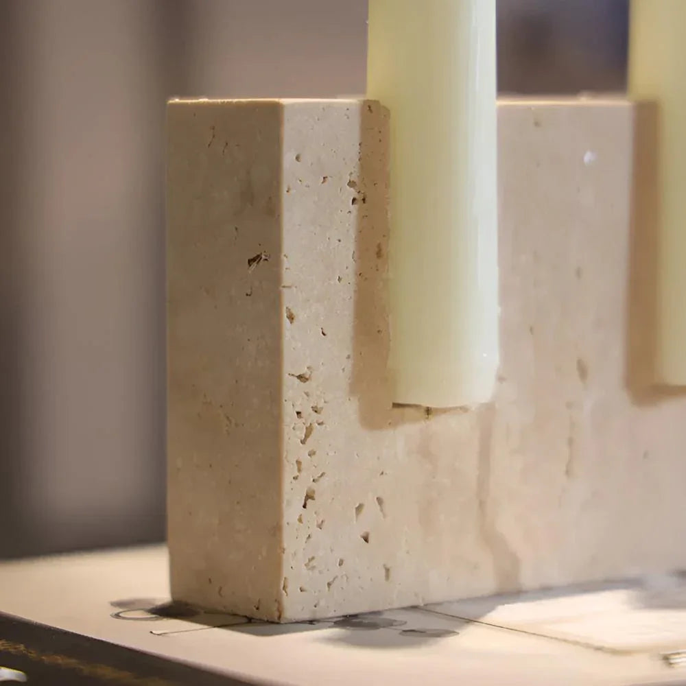 Renfesa Travertine CandleHolder