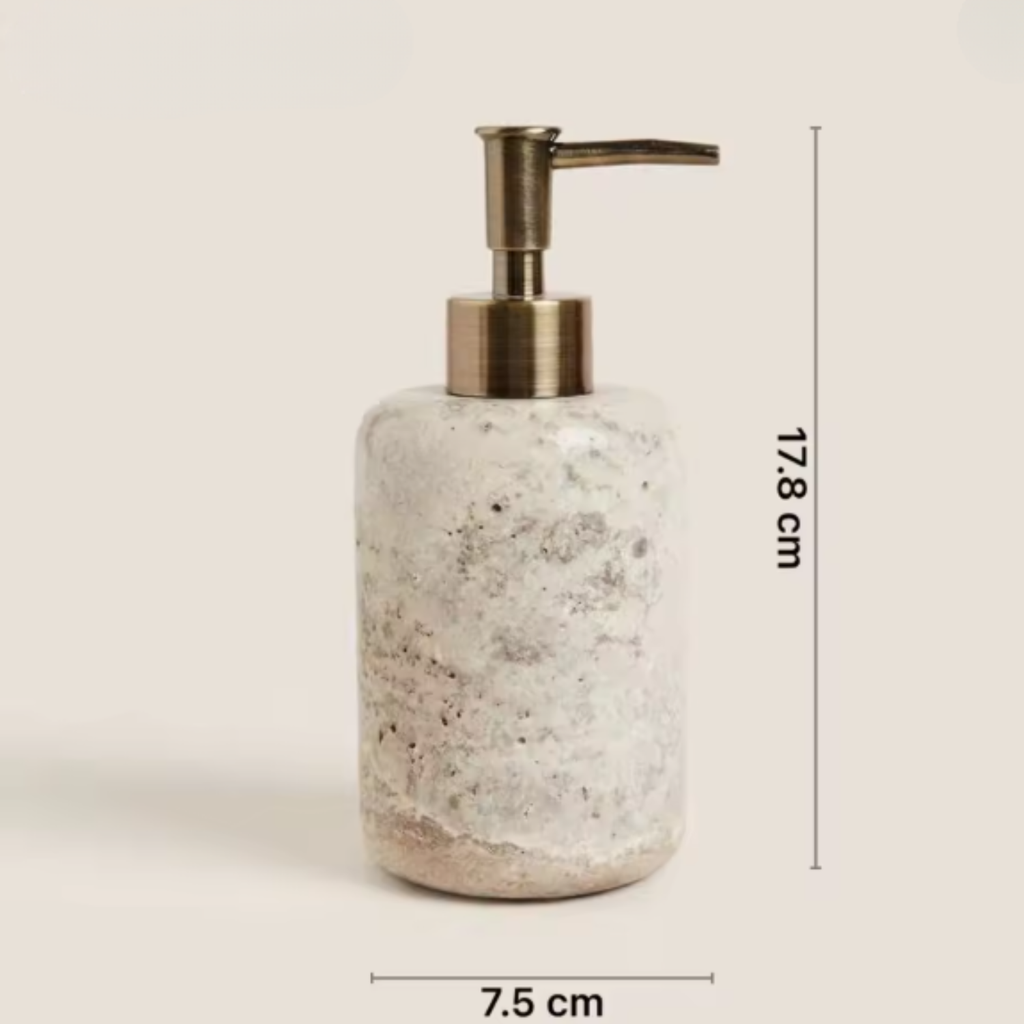 Renfosa Marble Bathroom Accessories Set