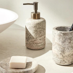 Renfosa Marble Bathroom Accessories Set