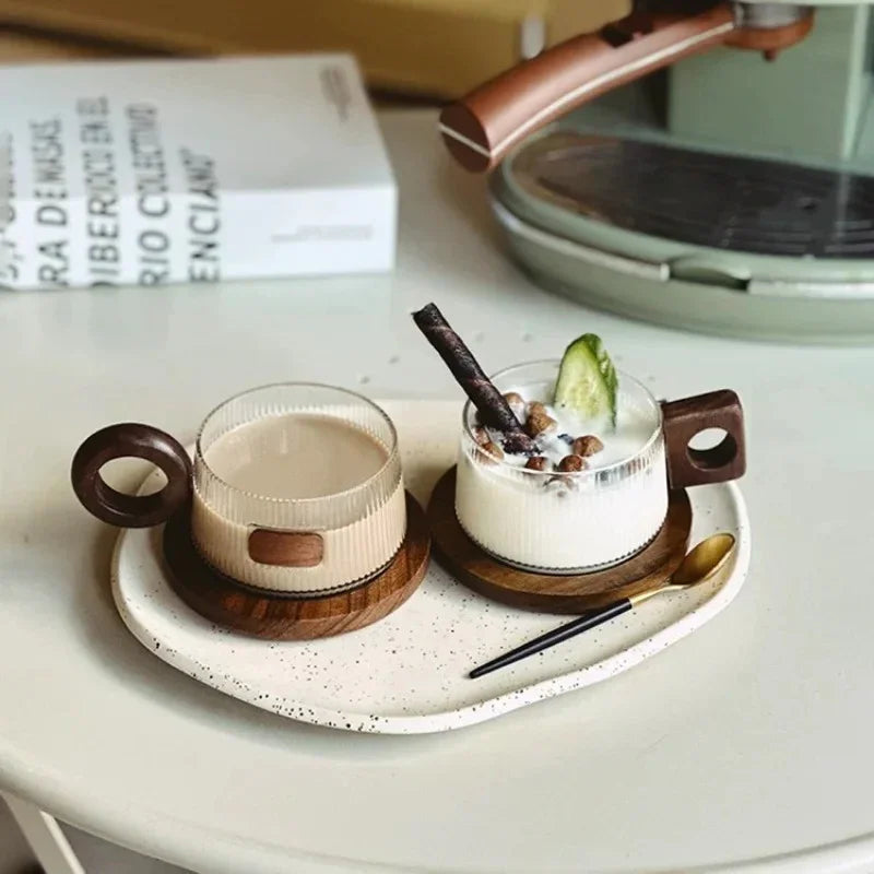Renndando Glass Coffee Mug Set