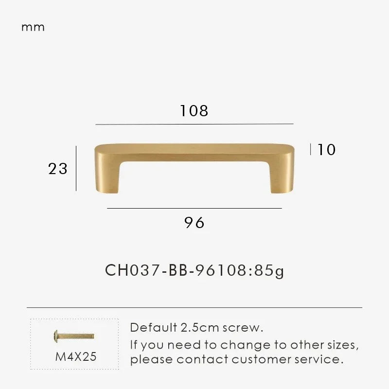Rentosa Wall Brass Handles