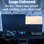 Retractable Car Windshield Sunshade, Silver Titanium Coating, Aluminum Alloy, view 6