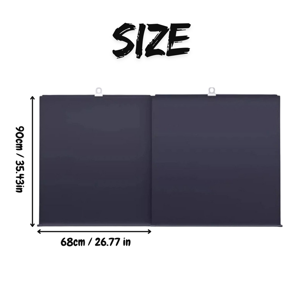 Retractable Car Windshield Sunshade, Silver Titanium Coating, Aluminum Alloy, view 8