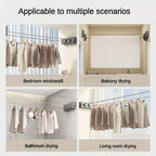Retractable Double-Line Stainless Steel Clothesline, 5.1 m, view 8