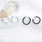 Retractable Stainless Steel Earrings, 11–20 mm, Non-Pierced, view 2