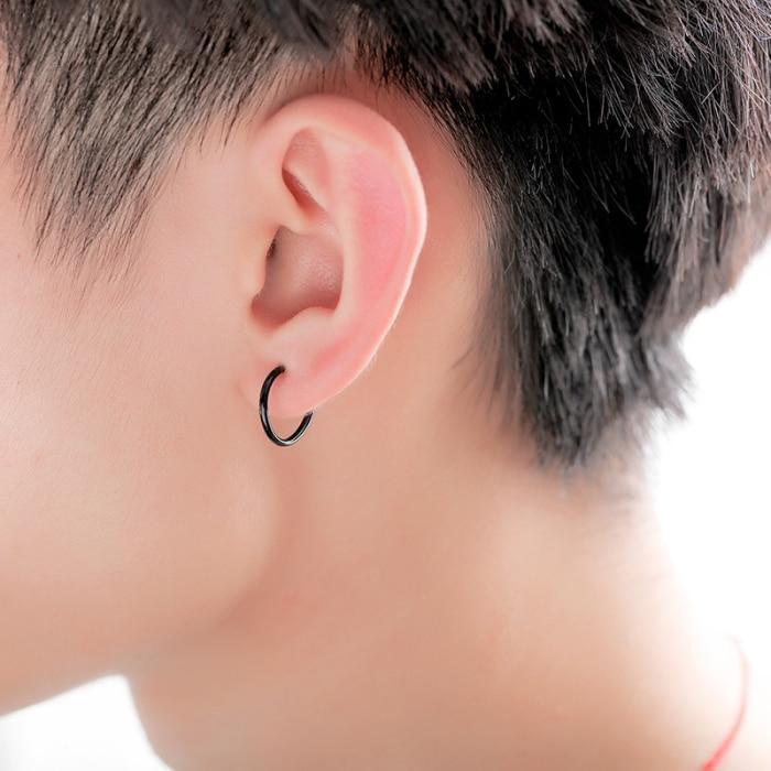 Retractable Stainless Steel Earrings, 11–20 mm, Non-Pierced, view 4