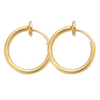 Retractable Stainless Steel Earrings, 11–20 mm, Non-Pierced, view 5