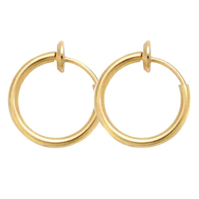 Retractable Stainless Steel Earrings, 11–20 mm, Non-Pierced, view 5