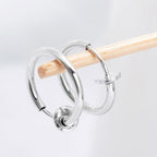 Retractable Stainless Steel Earrings, 11–20 mm, Non-Pierced, view 6