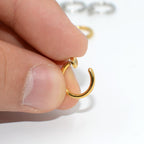 Retractable Stainless Steel Earrings, 11–20 mm, Non-Pierced
