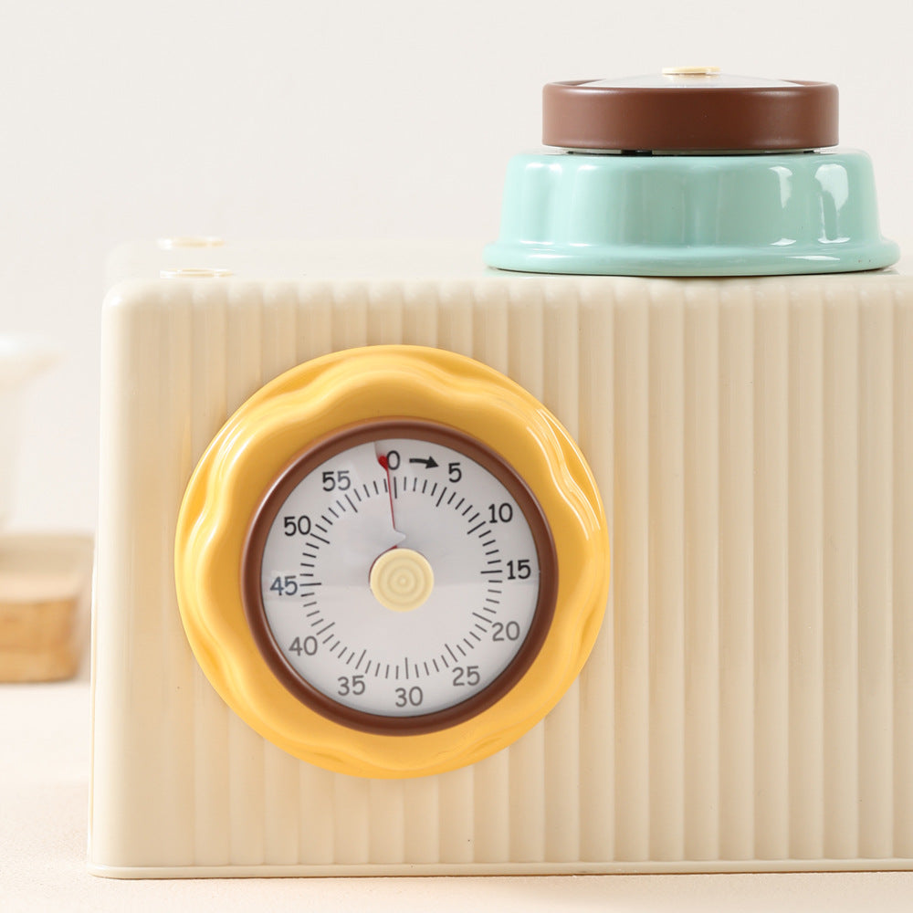 Retro Kitchen Timer with Dial and Alarm for Cooking and Baking, view 3