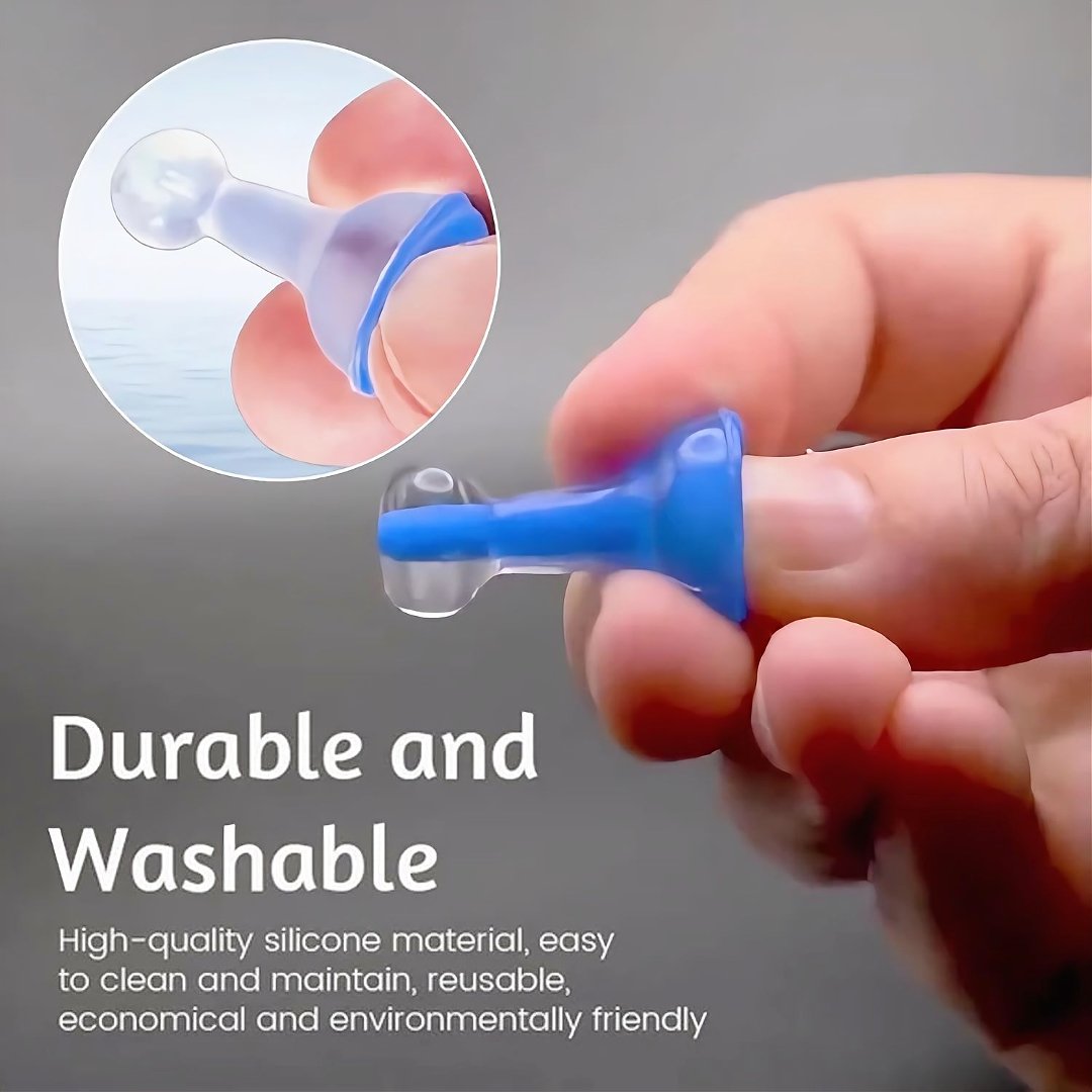 Reusable Inflatable Silicone Earplugs for Swimming and Sleep, 35dB, view 7