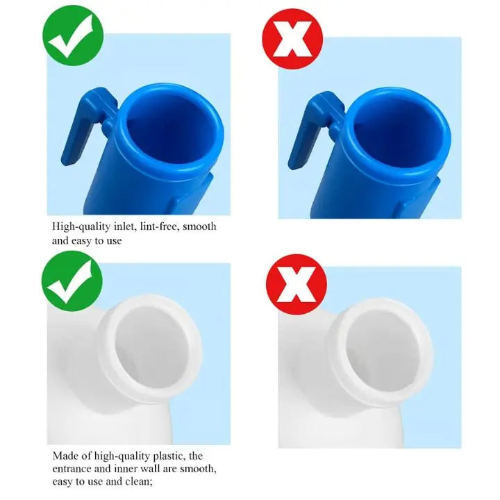 Reusable Men's Portable Urinal, 2000 ml, with 114 cm Flexible Hose, view 5