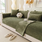 Reversible Stretch Sofa Slipcover with Plush Microfleece and Non-Slip Backing, view 10