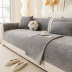 Reversible Stretch Sofa Slipcover with Plush Microfleece and Non-Slip Backing, view 9