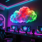 RGB Cloud LED Decorative Light, 200 cm, USB 5V, App-Controlled, view 6