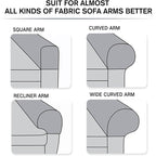 Stretch Spandex Armrest Covers for Chairs and Armchairs, Set of 2
