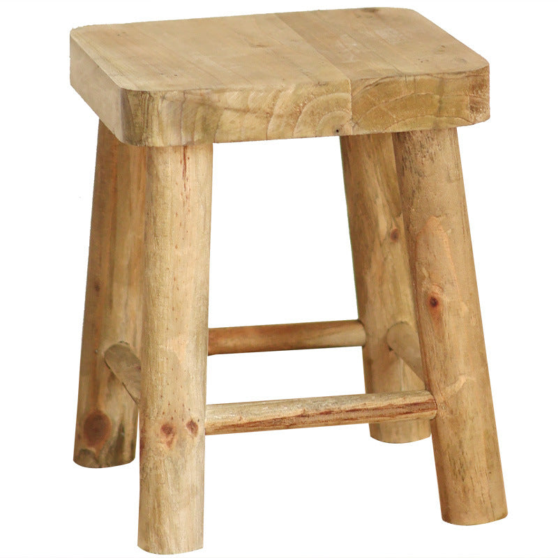 Robust Stool made of Solid Wood | Thrascher