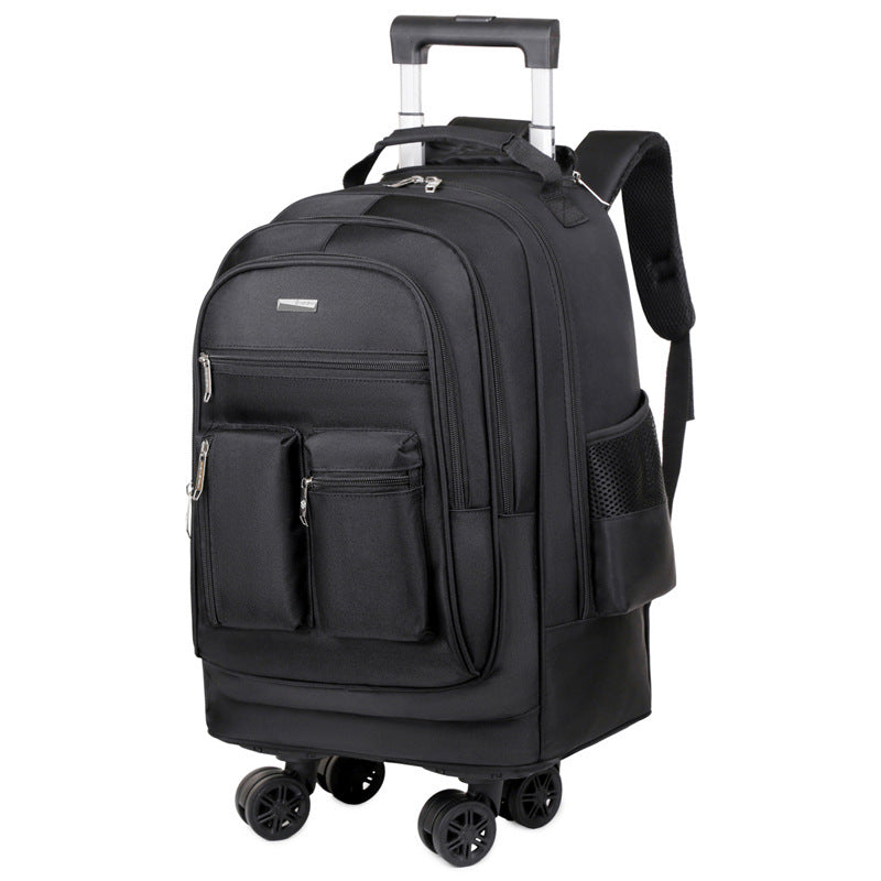Rolling Travel Backpack with Retractable Handle and Wheels, view 5