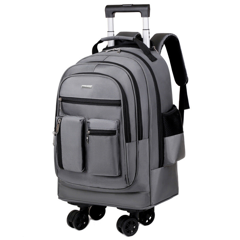 Rolling Travel Backpack with Retractable Handle and Wheels, view 6