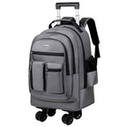 Rolling Travel Backpack with Retractable Handle and Wheels, view 6