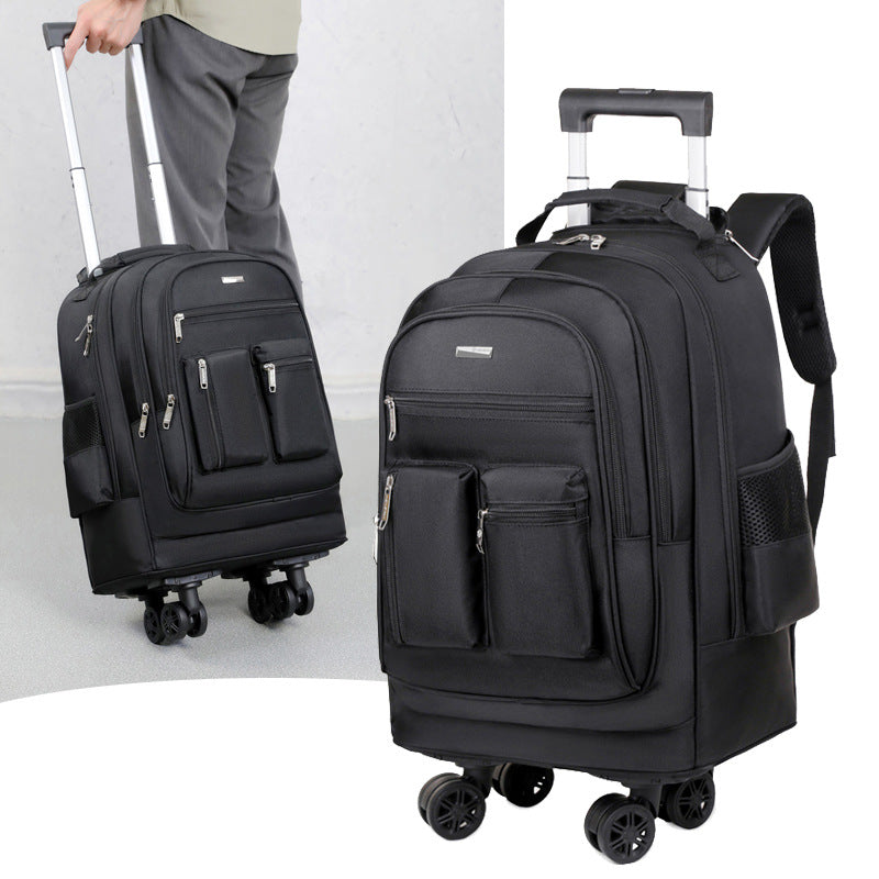 Rolling Travel Backpack with Retractable Handle and Wheels