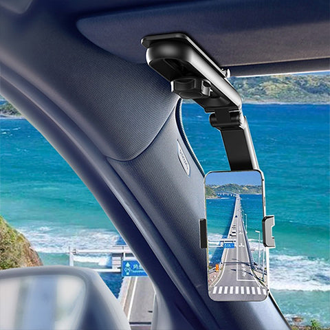 Rotatable and Retractable Car Phone Holder with 360-Degree Rotation