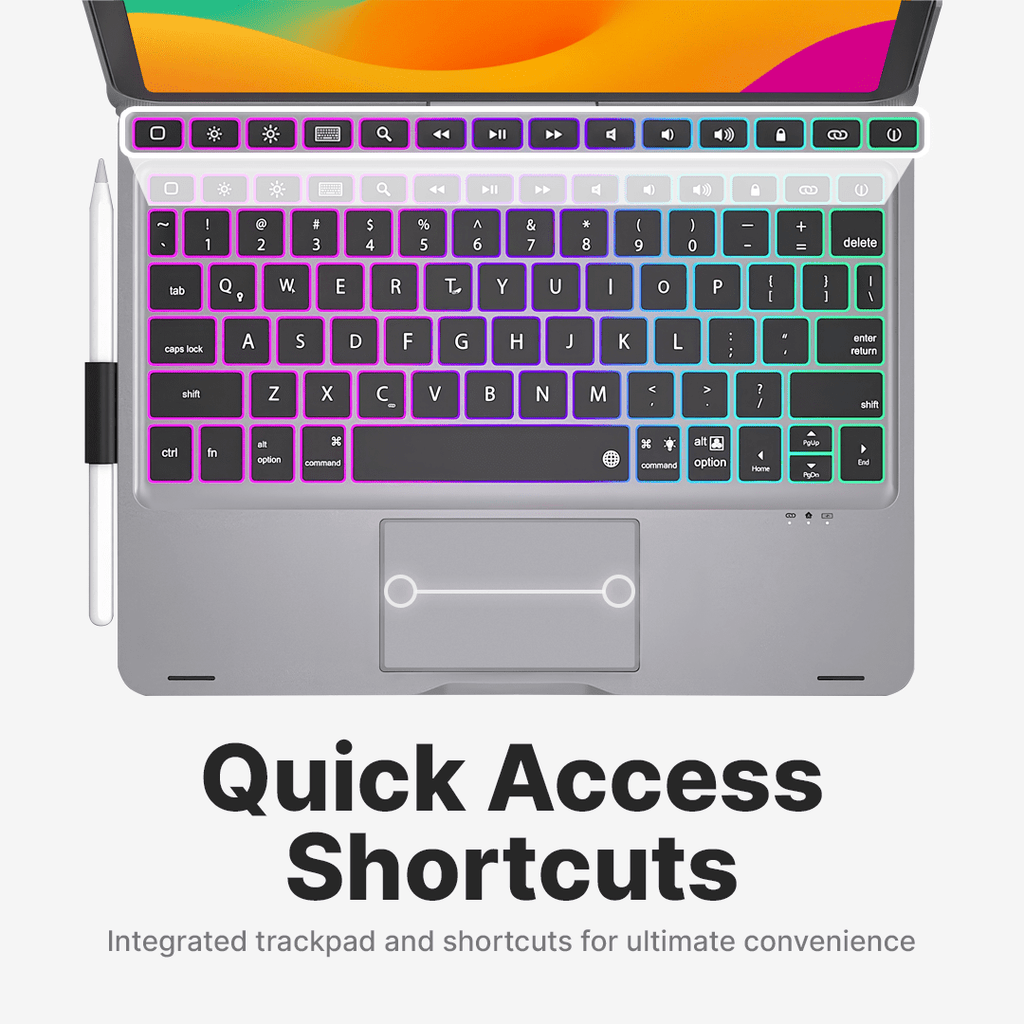 Rotating Wireless Keyboard Case for iPad, Multiple Model Fit, view 5