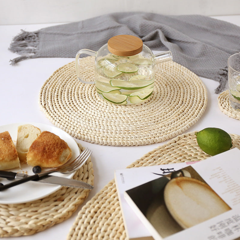 Round Coaster made of Natural Fiber | Thrascher