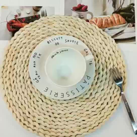 Round Coaster made of Natural Fiber | Thrascher