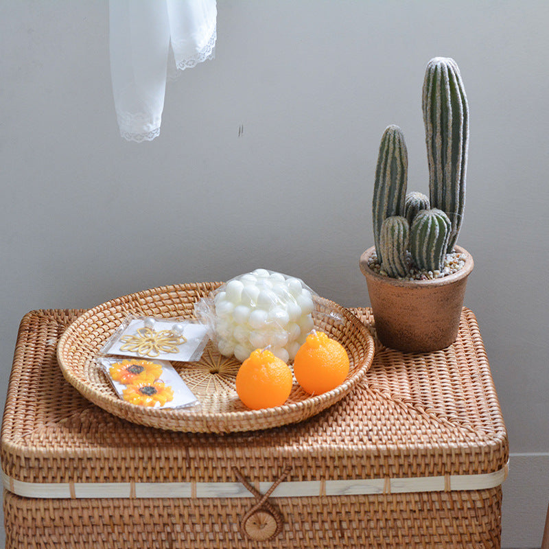 Round Decorative Plate made of Woven Material | Thrascher