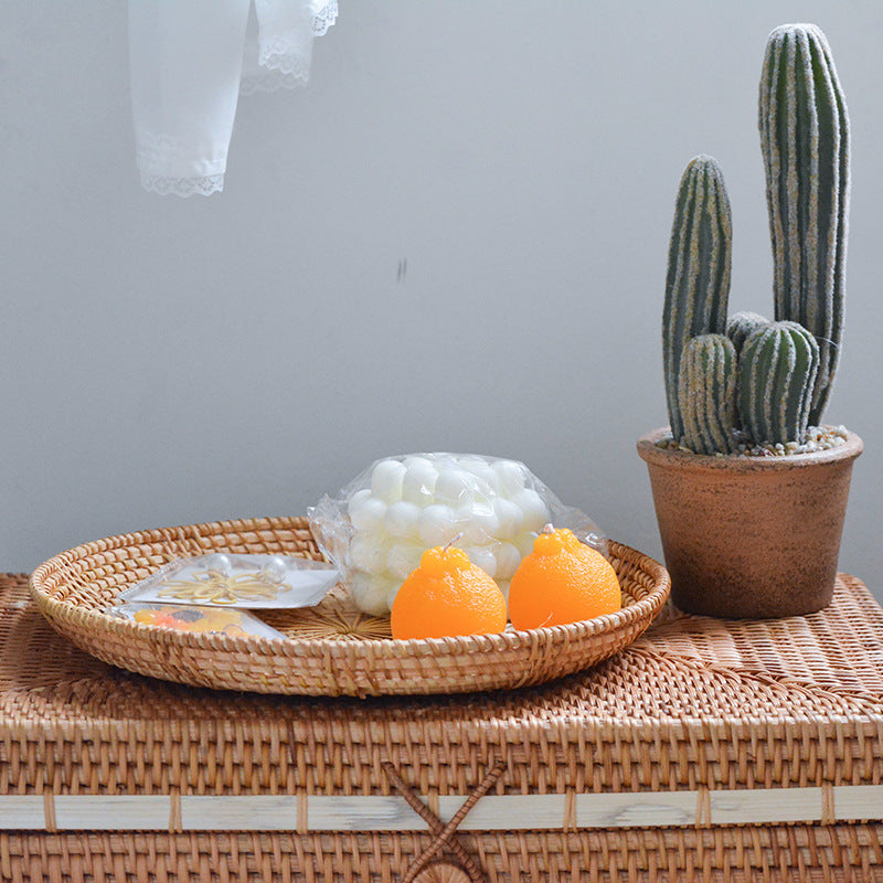 Round Decorative Plate made of Woven Material | Thrascher