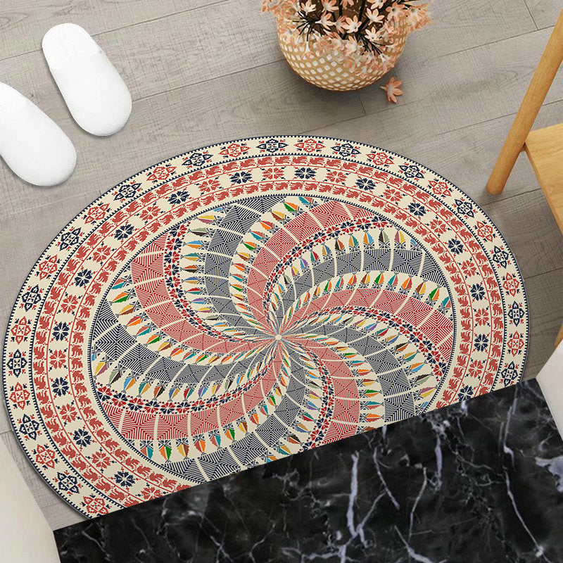 Round Geometric Area Mat | Thrascher
