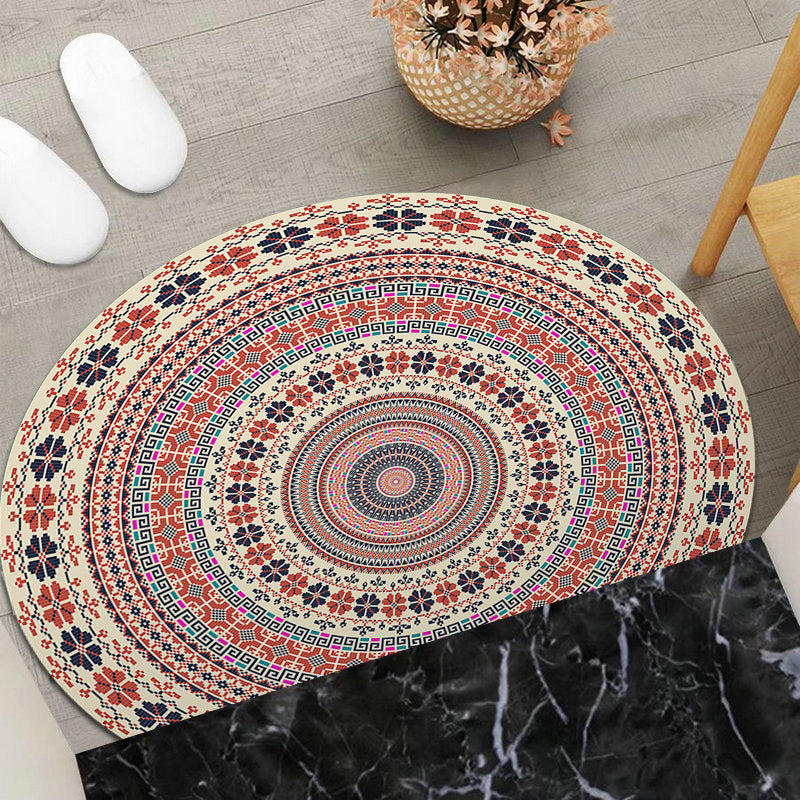 Round Geometric Area Mat | Thrascher