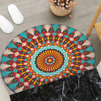Round Geometric Area Mat | Thrascher