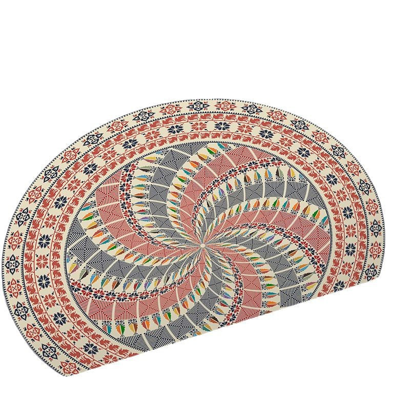 Round Geometric Area Mat | Thrascher