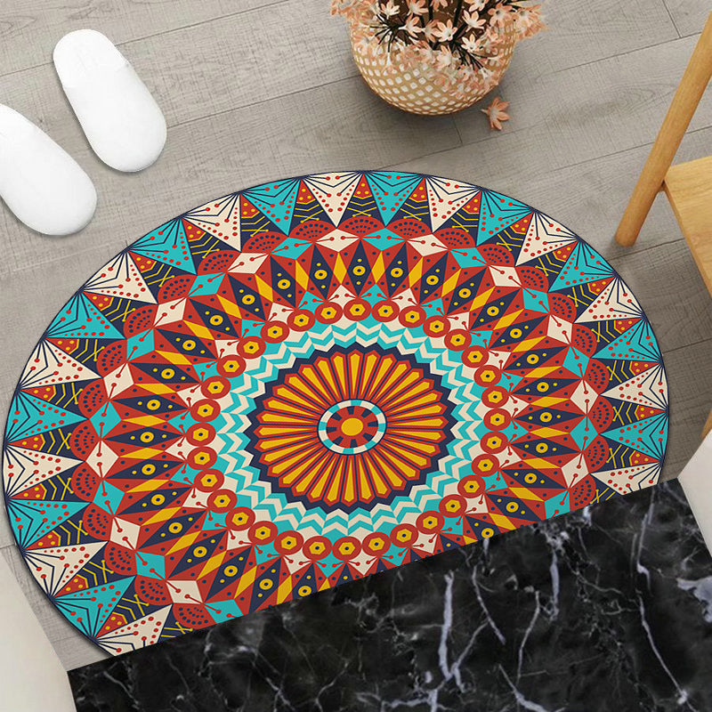 Round Geometric Area Mat | Thrascher