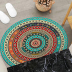 Round Geometric Area Mat | Thrascher
