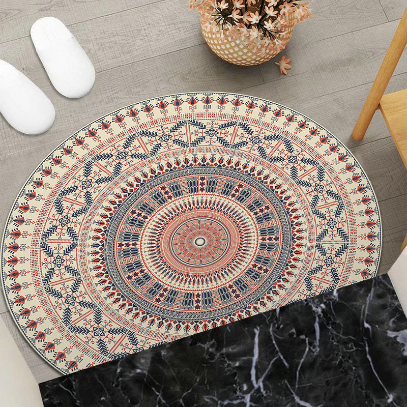 Round Geometric Area Mat | Thrascher