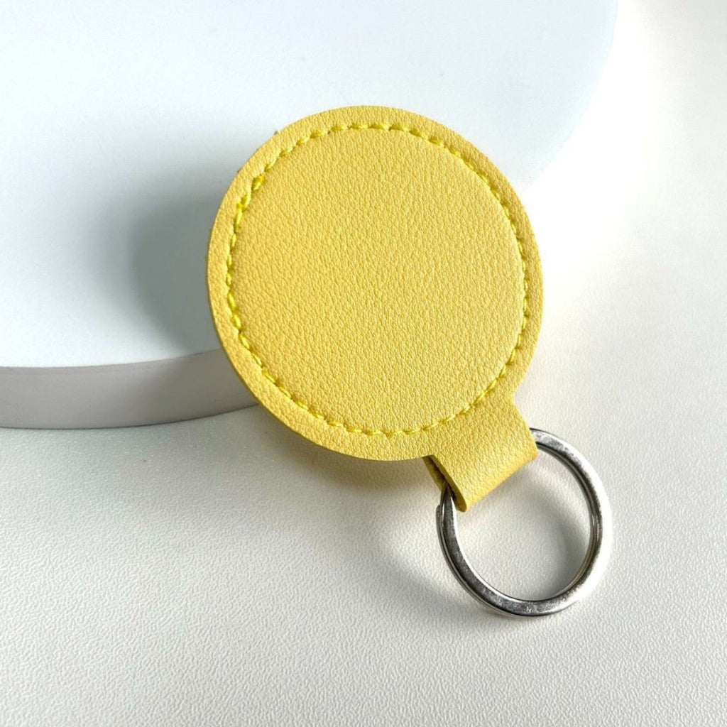 Round Leather Keyring | Thrascher