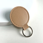 Round Leather Keyring | Thrascher