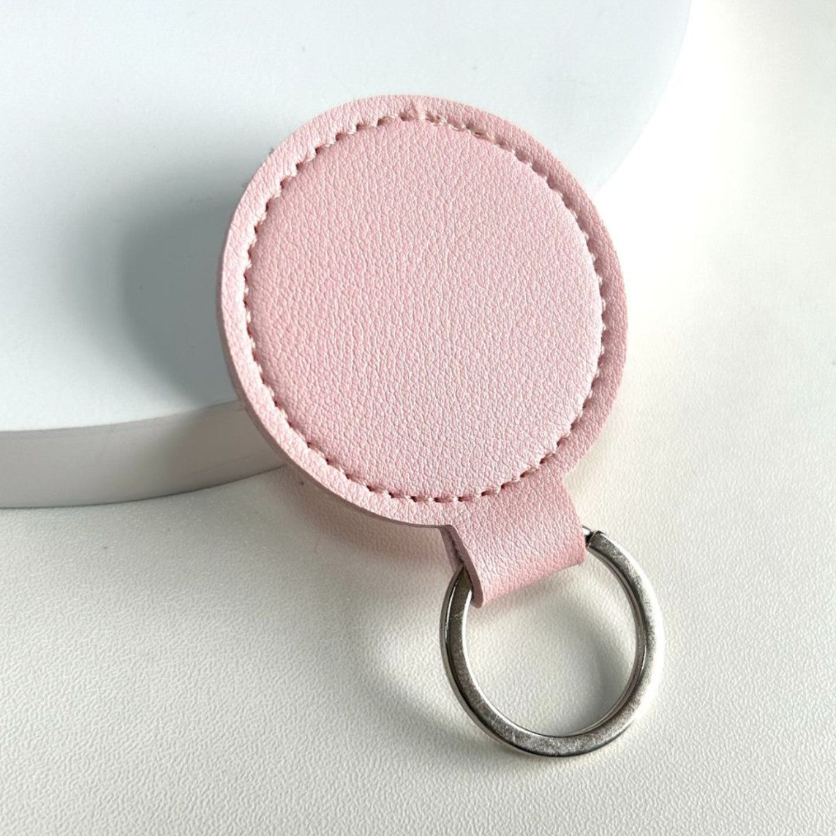 Round Leather Keyring | Thrascher