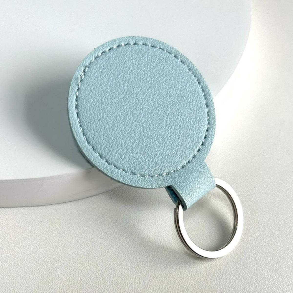 Round Leather Keyring | Thrascher