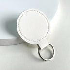 Round Leather Keyring | Thrascher