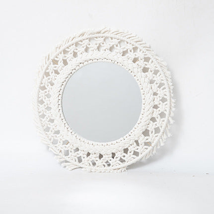 Round Macrame Wall Mirror | Thrascher