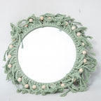 Round Macrame Wall Mirror | Thrascher
