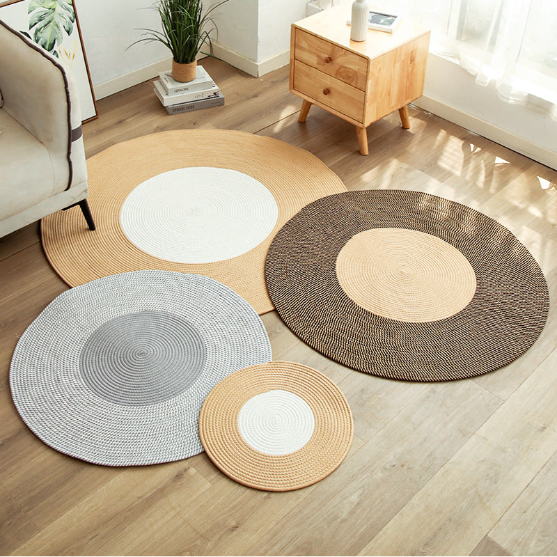 Round Natural Fiber Rugs | Thrascher